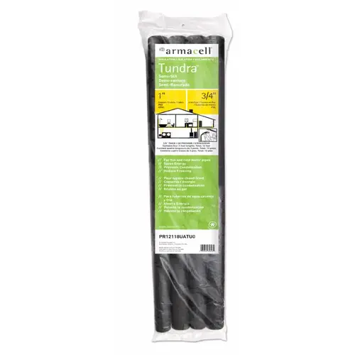 Armacell PR12118UATU0-XCP12 Pipe Insulation Tundra 1" S X 3 ft. L Polyethylene Foam Black - pack of 12