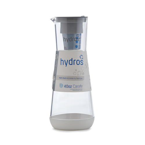 Hydros 5 Cups Gray Water Filtration Carafe