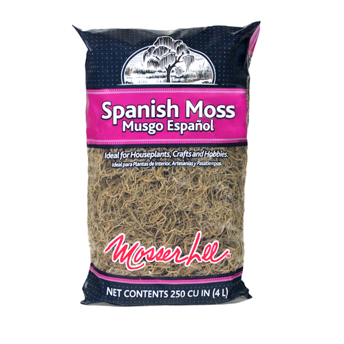 Spanish Moss Organic Natural 250 cu in Natural