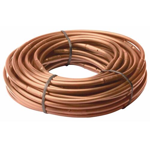 Drip Irrigation Emitter Tubing Plastic 1/4" D X 50 ft. L Brown