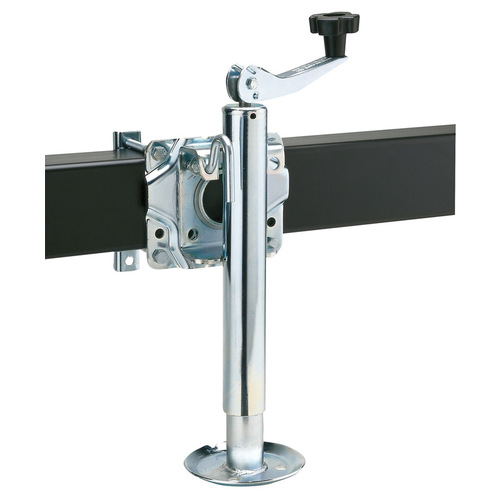 Reese Towpower 74413 Trailer Jack, 1000 lb Lifting, 9-1/2 to 19-1/2 in Max Lift H, 17-3/5 in OAH, Steel