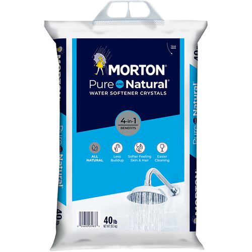 Morton 4983 Water Softener Salt Pure And Natural Crystal 40 lb