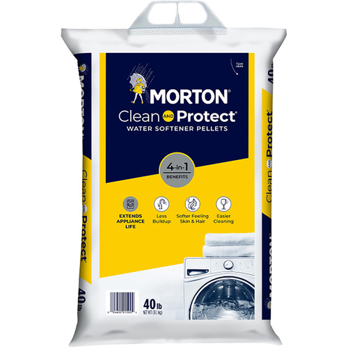 Morton 2500 Water Softener Salt Clean and Protect Pellets 40 lb