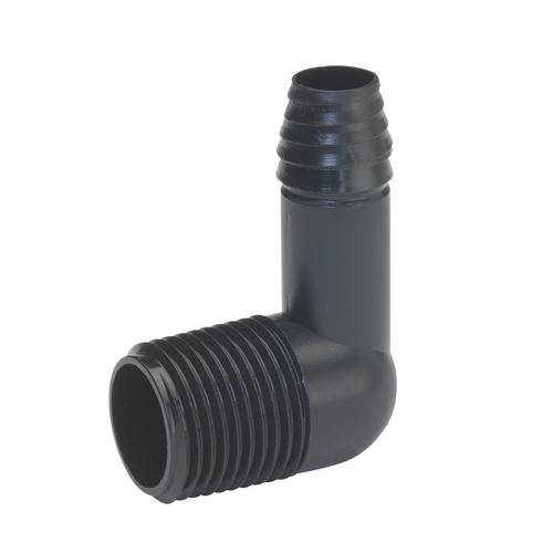 BK Products 169-528 Elbow 1/2" Barb T X 1/2" D MPT Poly