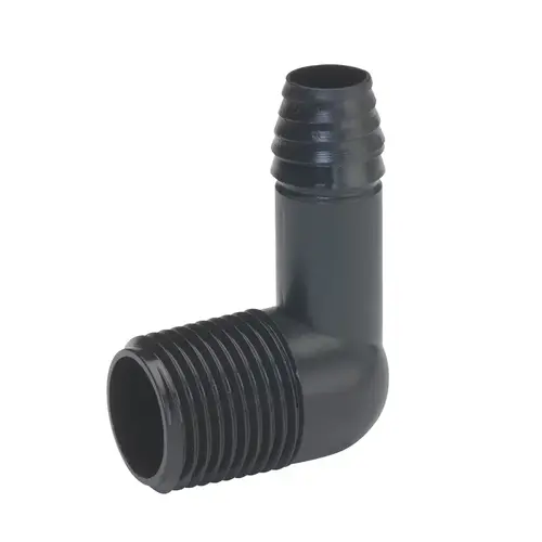 Elbow 1/2" Barb each X 1/2" D MPT Poly
