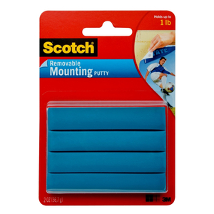 SCOTCH 860B Mounting Putty Low Strength 2 oz Blue