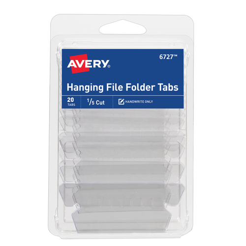 Avery 6727 Hanging Folder Clear Clear