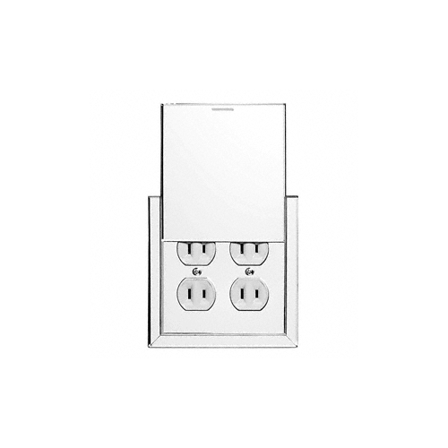 Double Duplex Switch Acrylic Mirror Hide-A-Plate
