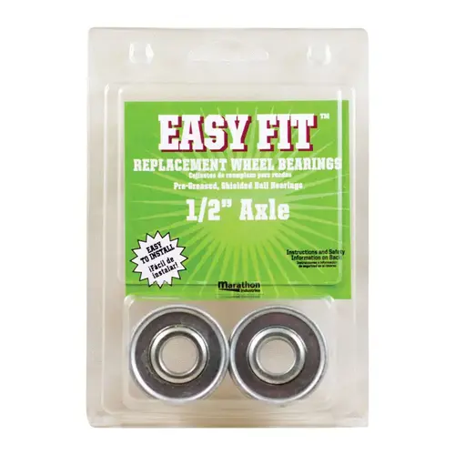 MARATHON 60020 Wheel Bearings Easy Fit 500 lb. cap. Steel Pair