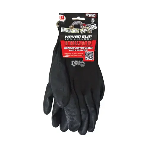 Grip Gloves Indoor/Outdoor Mechanic Black XL Black