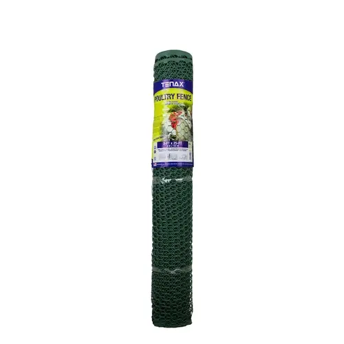 Tenax 72121128 Poultry Fence 3 ft. H X 25 ft. L 20 Ga. Green Green