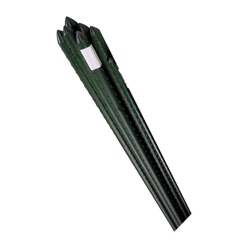 Plant Stake 6 ft. H X 0.6" W Green Steel Green