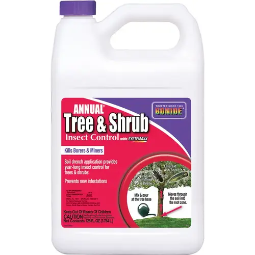 Tree and Shrub Spray, Liquid, Spray Application, 1 gal Opaque Tan