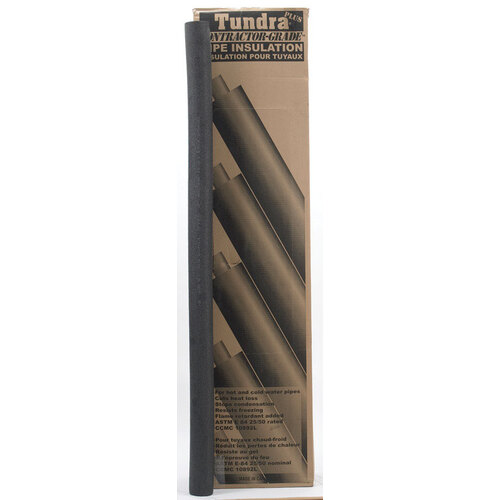 Tundra PC34238UWTU2-XCP9 Pipe Insulation 2" S X 6 ft. L Polyethylene Foam Black - pack of 9