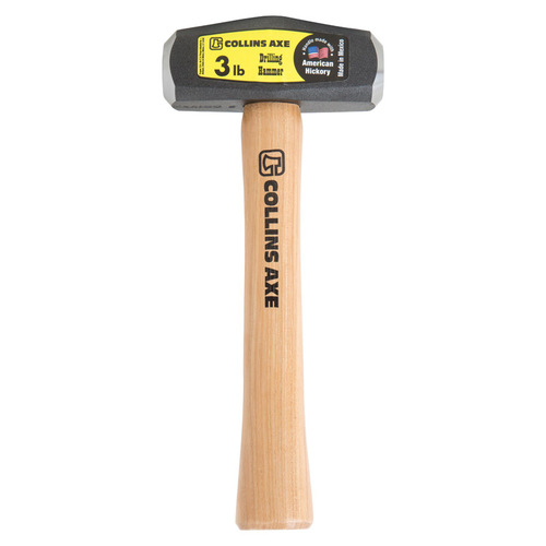 Drilling Hammer 3 lb Steel 10" Hickory Handle