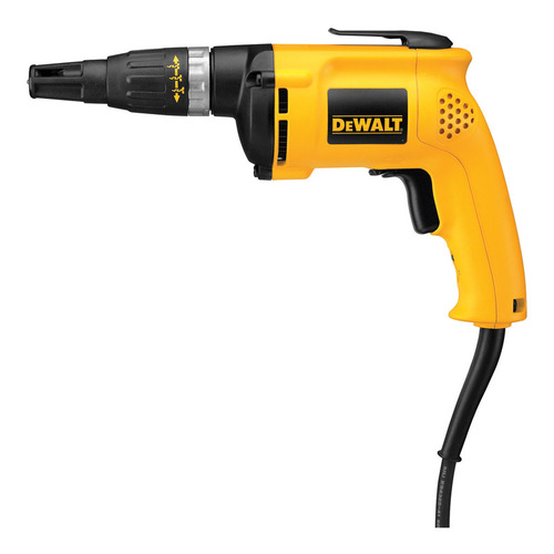 DEWALT DW255 Drywall Screwgun, 6 A, 1/4 in Chuck, 5300 rpm Speed, 8 ft