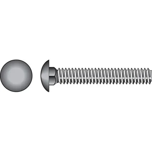 Carriage Bolt 1/2" X 5-1/2" L Zinc-Plated Steel Zinc-Plated