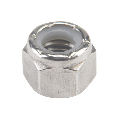 Nylon Lock Nut 3/8" Stainless Steel SAE