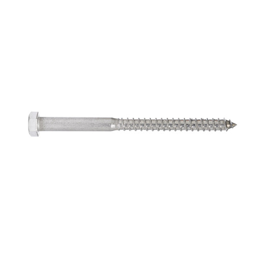 Lag Screw 3/8" X 5" L Hex Stainless Steel