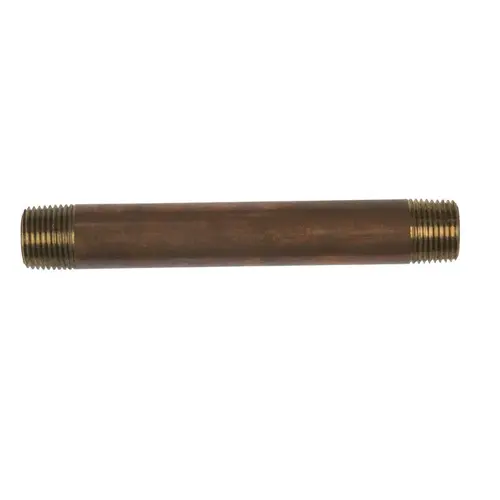 Nipple 3/8" MPT Red Brass 4-1/2" L