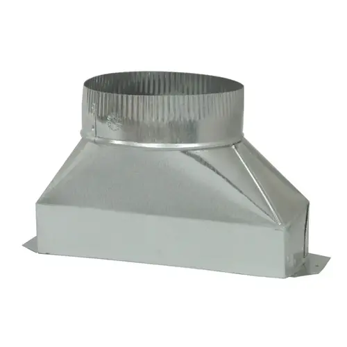 Duct 7" D X 10" L Galvanized Steel Silver