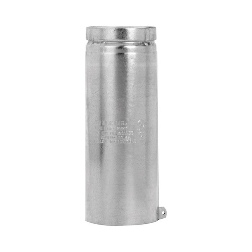 Round Gas Vent Pipe 3" D X 12" L Aluminum Silver - pack of 2