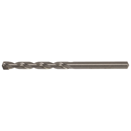 Rotary Hammer Drill Bit, 1/4 in Dia, 4 in OAL, Percussion, Twist Flute, 2-Flute, 1/4 in Dia Shank Double Tempered