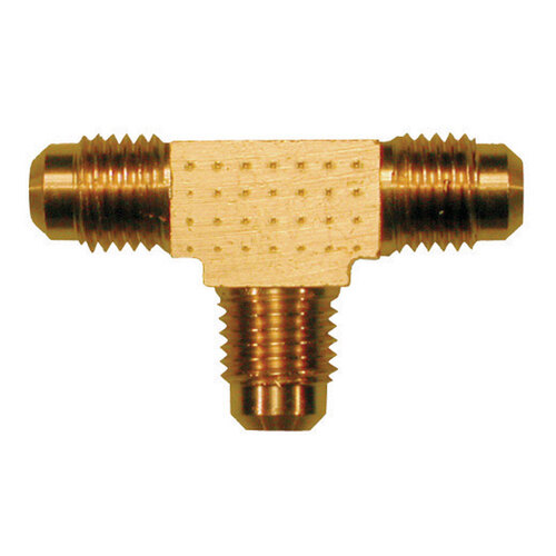 Tee 1/2" Flare X 1/2" D Flare Brass