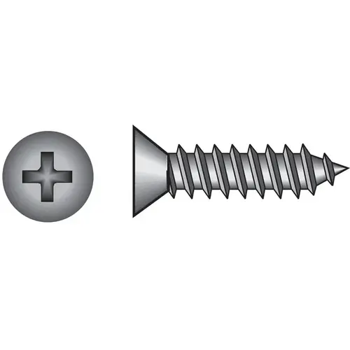 Sheet Metal Screws No. 14 X 2-1/2" L Phillips Flat Head Zinc-Plated