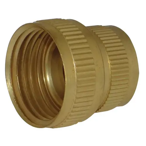 Hose Adapter Brass 3/4" D X 3/4" D