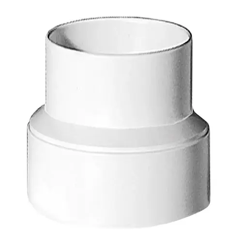 Increaser/Reducer 4 - 3" D White Plastic White