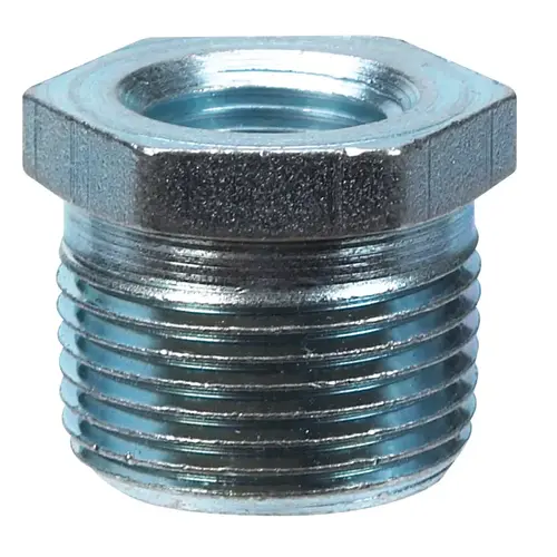 Hex Bushing oration 1/2" MPT T X 3/8" D MPT Galvanized - pack of 5