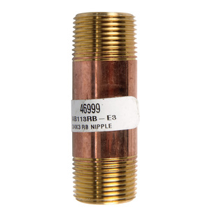 JMF COMPANY 46999 Nipple 3/4 MPT X 3/4 D MPT Red Brass 3 L