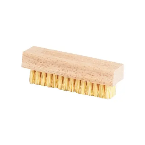 DQB 08327 Hand and Nail Brush 4-3/4" W Soft Bristle Wood Handle