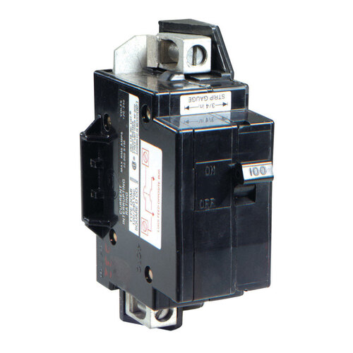 Square D QOM100VHCP Circuit Breaker QO 100 amps Plug In 2-Pole