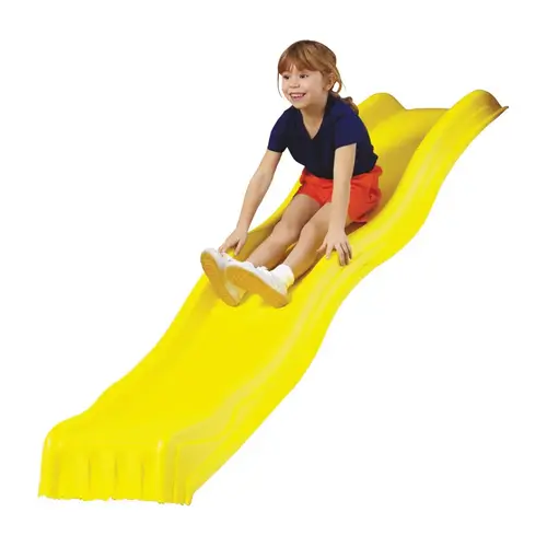 SWING N SLIDE NE 4675-12PK Cool 7-1/2 Ft. L. Yellow Polyethylene Wave Slide