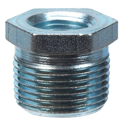 Hex Bushing oration 1/4" MPT T X 1/8" D MPT Galvanized - pack of 5