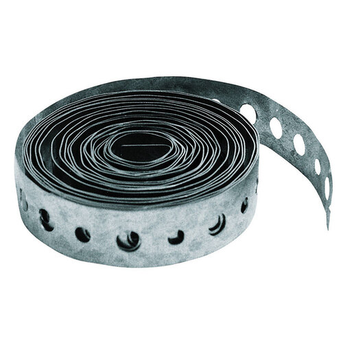 Pipe Hanger Strap 3/4" 10 ft. Galvanized Galvanized Steel Galvanized