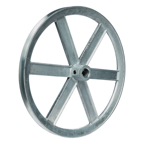 Single V Grooved Pulley 10" D Zinc