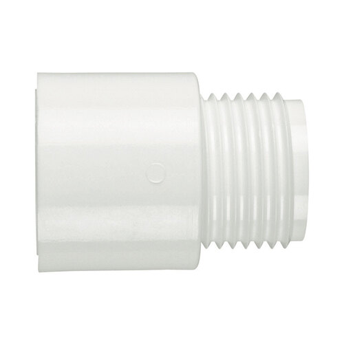 Lasco MHT103BC Hose Adapter Schedule 40 3/4" MHT T X 3/4" D Slip PVC