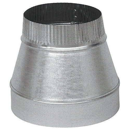 IMPERIAL GV1750 Furnace Pipe Reducer 7" D X 5" D Galvanized Steel Gray