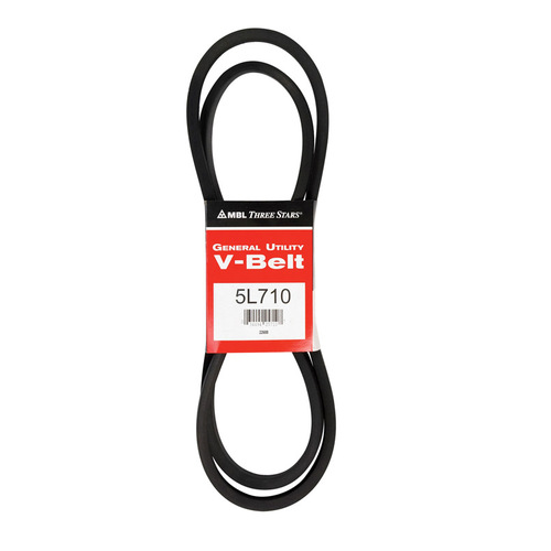 General Utility V-Belt FHP 5L710 0.63" W X 71" L For Fractional Horsepower Motors Black