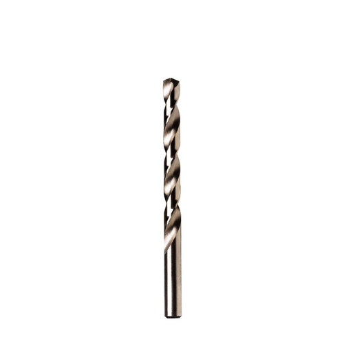 Jobber Drill Bit, 9/64 in Dia, 2-7/8 in OAL, Spiral Flute, 9/64 in Dia Shank, Cylinder Shank Gold Oxide