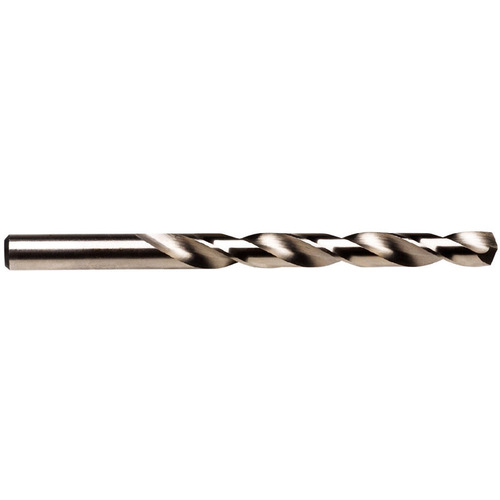 Jobber Drill Bit, 17/64 in Dia, 4-1/8 in OAL, Spiral Flute, 17/64 in Dia Shank, Cylinder Shank Gold Oxide