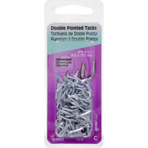 Double Point Tack Staple No. 11 S Galvanized Steel 11 Ga. 1.5 oz Galvanized - pack of 6