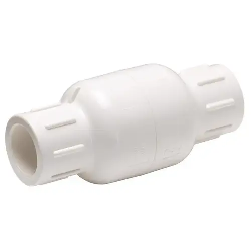 Check Valve 2" D X 2" D Solvent PVC Spring Loaded