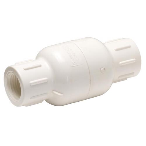 1-1/2 in. PVC Sch. 40 FIP x FIP IPS In-Line Check Valve