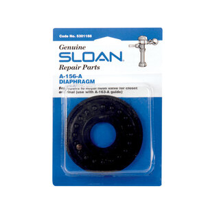 Sloan 5301188 Diaphragm Regal Black Rubber Black