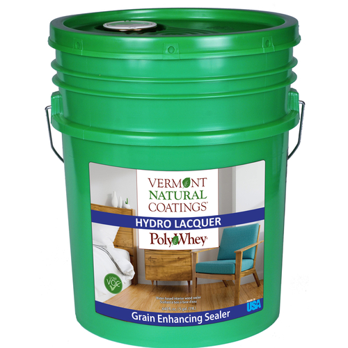 Vermont Natural Coatings 101311 Sanding Sealer PolyWhey Gloss Amber Water-Based 5 gal Amber