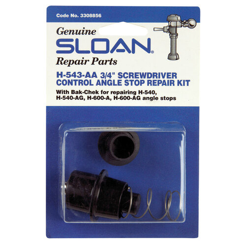 Sloan 3308856 Angle Stop Repair Kit Black Plastic Black